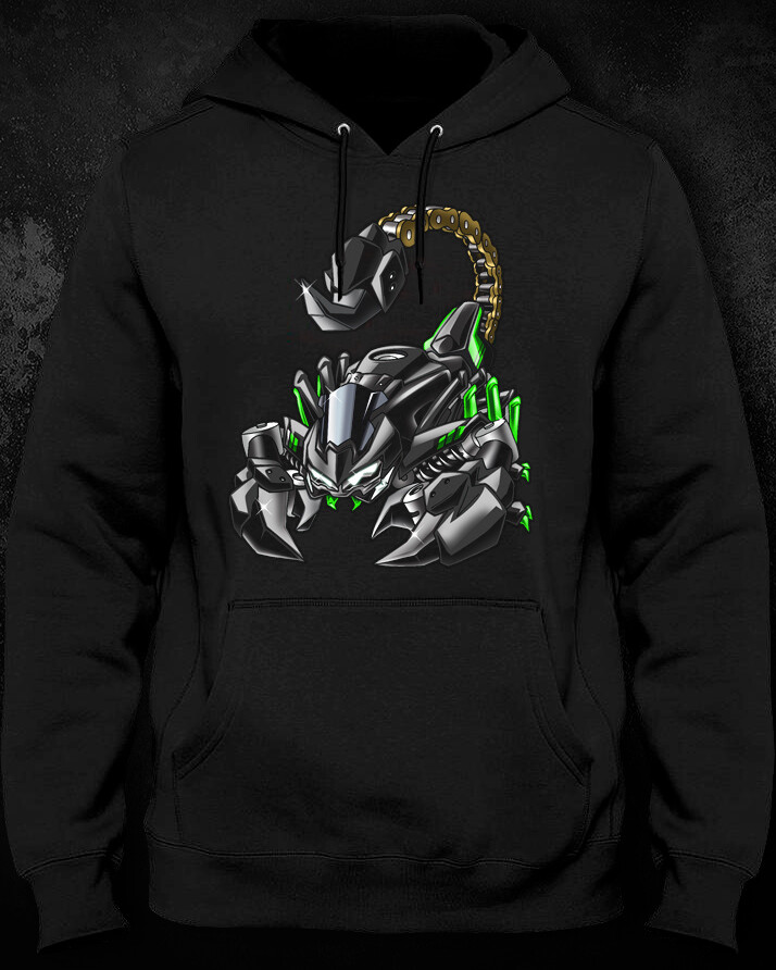 Kawasaki Z900 Rider Hoodie for Motorcycle Enthusiasts 2020-2024-image
