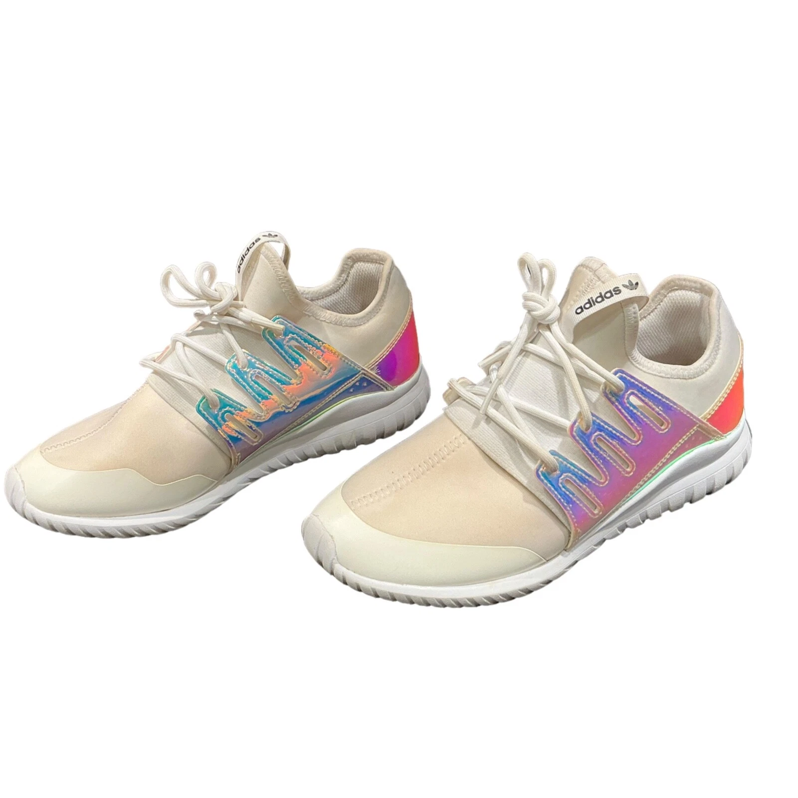 Adidas Tubular Radial K ologramma iridescente GS AQ6281 ragazza ragazzo 6 1 2 Eur 39