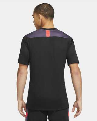 NIKE Men's Dri Fit Academy SS Soccer Top Jersey NEW Black CV1475