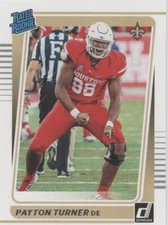 2021 Donruss #342 Payton Turner New Orleans Saints Rookie