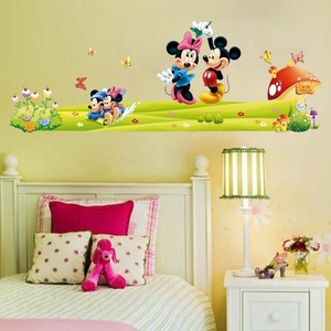 Tapete Cartoon Disney Mickey Mouse Wandaufkleber Fur Kinderzimmer Aufkleber Ebay