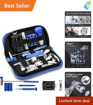 Complete Watch Tool Set with Case Opener & Link Remover - Ultimate Guide
