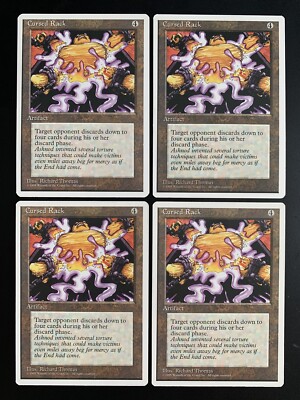 MTG - 4x Cursed Rack - Fourth Edition - Magic The Gathering