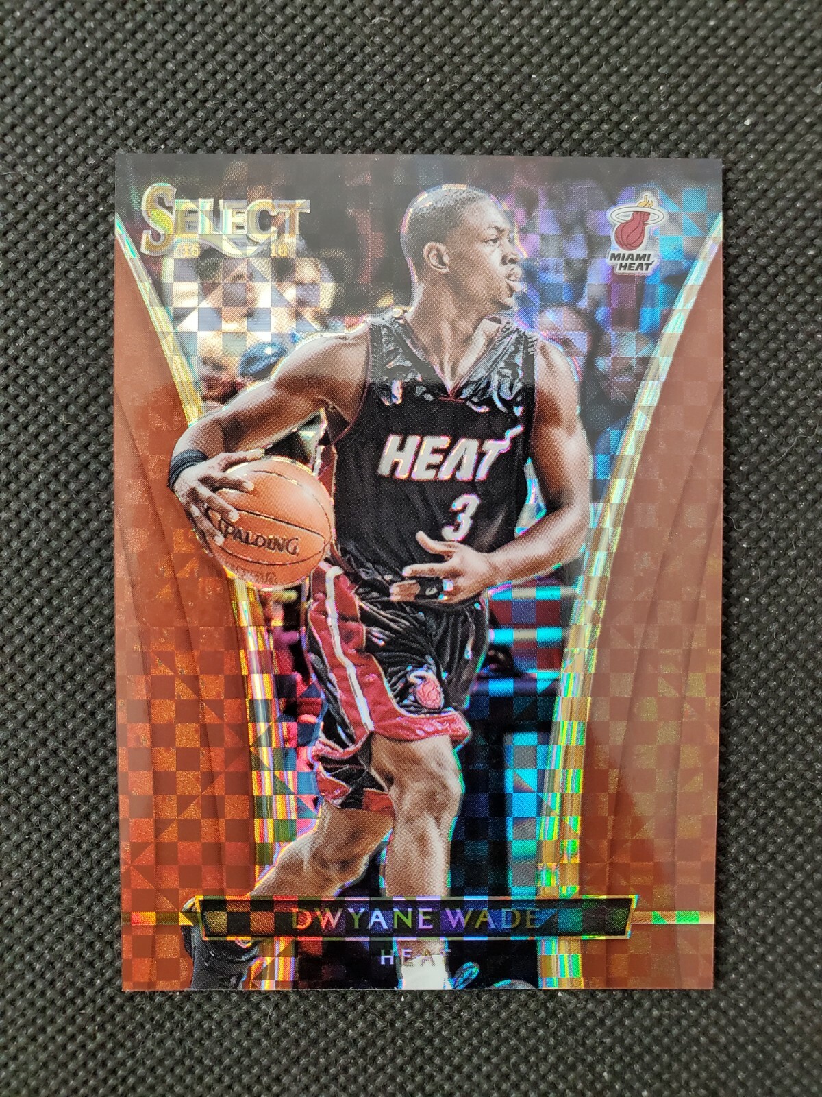 2015-16 DWYANE WADE SELECT COURTSIDE COPPER PRIZM SP REFRACTOR PARALLEL #20/49!
