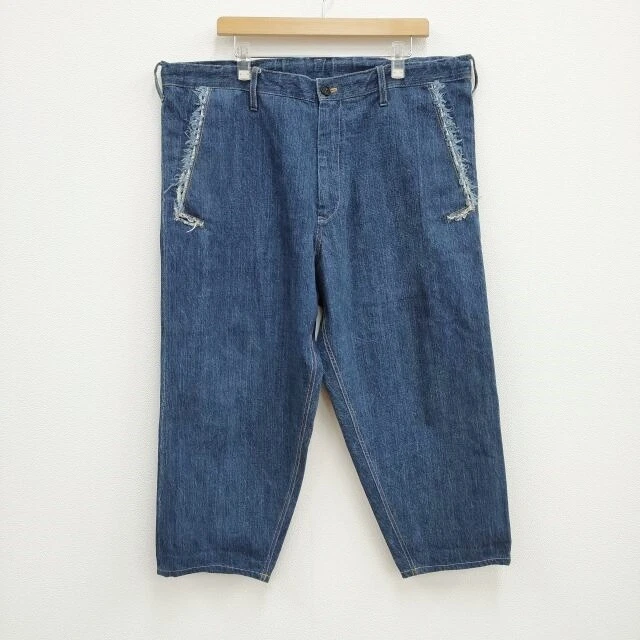 Yohji Yamamoto POUR HOMME Sarouel wide denim pants hy-p47-029 blue