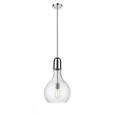 Innovations Auralume Amherst 1 Light Mini Pendant, PN/Seed - 492-1S-PN-G584-12