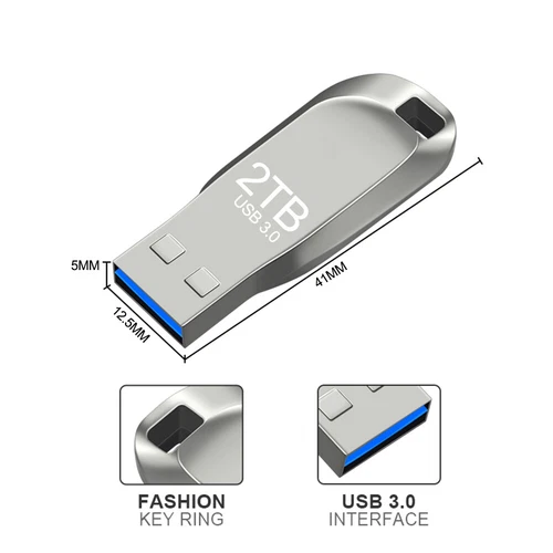 2-Pack 2TB USB 3.0 Flash Drive Thumb Drive Memory Stick for PC Laptop Storage - Picture 9 of 10