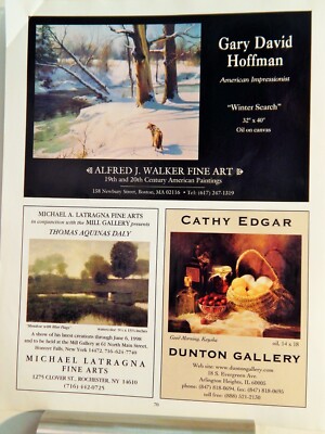 GARY DAVID HOFFMAN  ART PIECE VTG ORIG  1998 ADVERTISEMENT