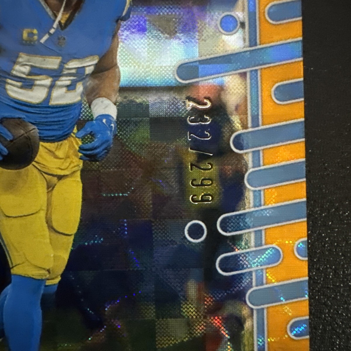 2024 Panini Absolute Khalil Mack #58 Orange Mosaic 232/299