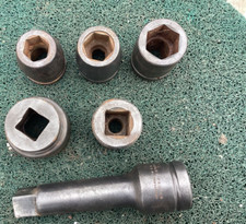 Lot Of 1 Drive 1 Inch Drive Sockets 1 Inch Extension Lot Of 1 Drive 1 Inch Drive Sockets 1 Inch Extension