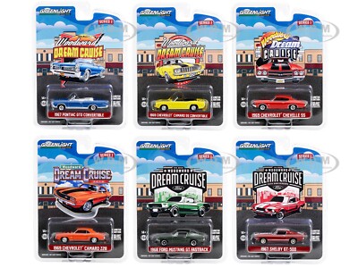 GreenLight 37280 - Set 6 Auto Woodward Dream Cruise Serie 1, Scala 1/64, Pressofusione Edizione Limitata