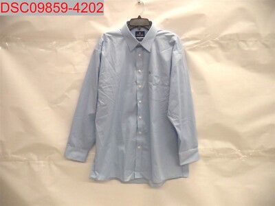 NWOT - Stafford Men's Light Blue Athletic Fit Pocket Dress Shirt, Size 18  34-35 | eBay