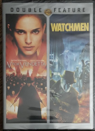 V FOR VENDETTA & WATCHMEN DOUBLE FEATURE DVD MOVIE NEW SEALED NATALIE PORTMAN