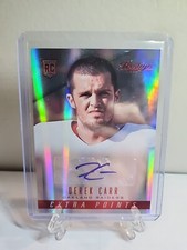 2014 Panini Prestige Red Extra Points Derek Carr RC Rookie AUTO Raiders RARE!!!