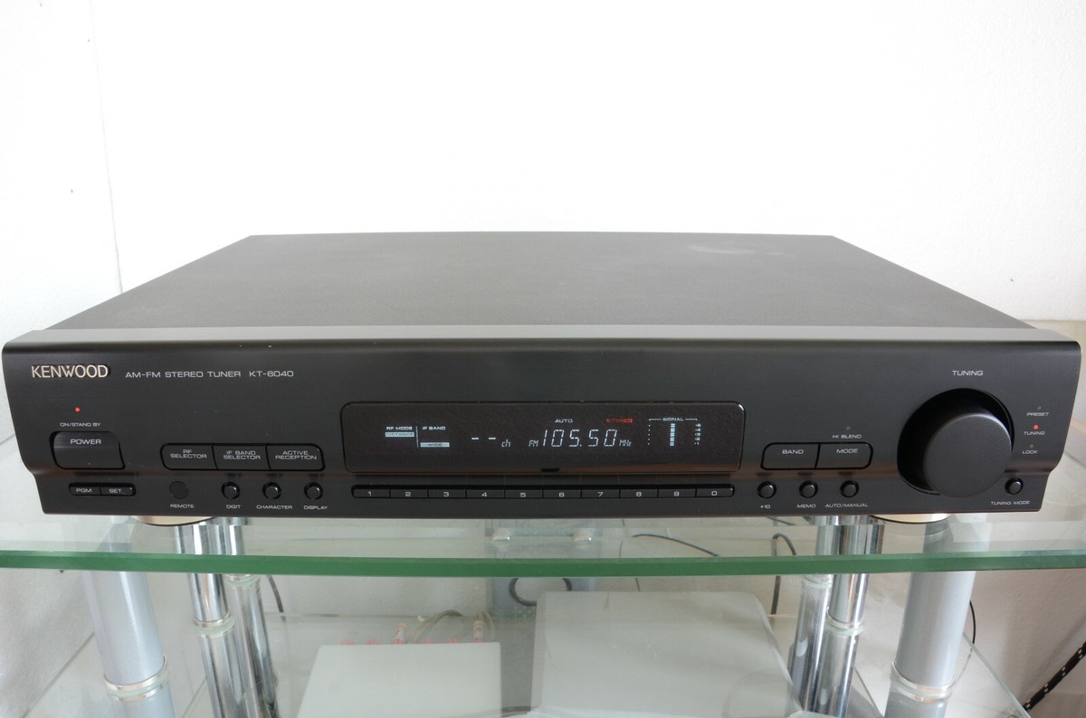KENWOOD AM/FMチューナー KT-6040 リモコン有り・動作品 KENWOOD AM/FMチューナー KT-6040 リモコン有り・動作品