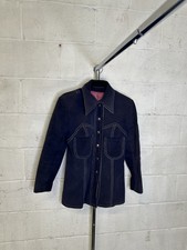 Vintage Columbia Genuine Leather Suede Western Cowboy Jacket 70s Women’s 12