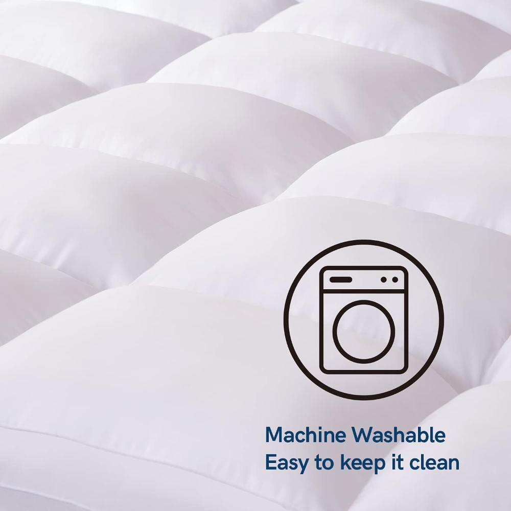 Queen Mattress Topper 60x80x18 in Box Sewing Pattern Machine Washable Supportive