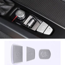 For Volvo S90 2017-2022 silver Console Gear Shift Box Button Switch Cover Trim