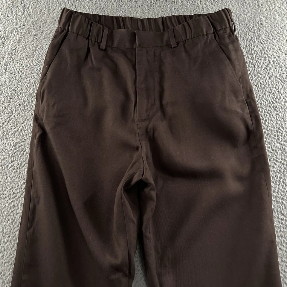 H&M Mens Pants Brown Size 31 Regular Fit Dress Pant Elastic Waist Lyocell - Image 2 of 4