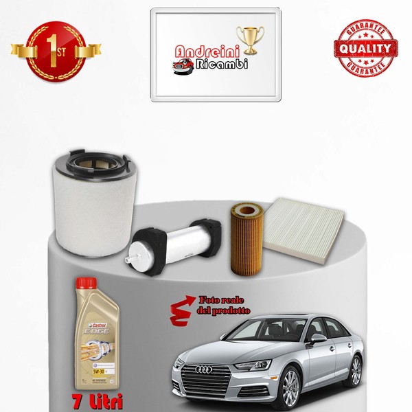Inspektionskit 4 Filter Und ÖL Audi A4 B9 3.0 D 160KW 218CV Von 2015--image