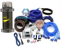 Pkg 8500w 0 & 4 Gauge Pro Dual 2-way Amp 3 Rca Wire Kit & 5 Farad Amplifier Cap on sale Pkg 8500w 0 & 4 Gauge Pro Dual 2-way Amp 3 Rca Wire Kit & 5 Farad Amplifier Cap on sale