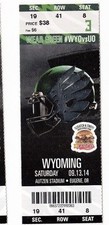 2014 OREGON DUCKS VS WYOMING TICKET STUB 9/13/14 COLLEGE FOOTBALL