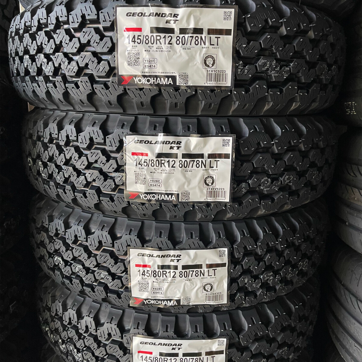 ヨコハマ GEOLANDAR KT 145/80R12 80/78N JDM Yokohama Geolander KT 145/80R12 145R12 ×4 Y828C Tires