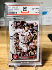 2022 Bowman Jarren Duran Rookie #84 GMG Graded 10 Gem Mint 💎 RC
