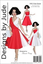 VDC Answer Dress, Doll Clothes Sewing Pattern for 16.5" RTB101 Dolls Tonner