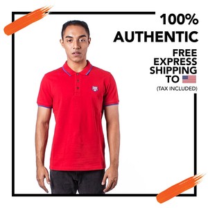 red kenzo polo shirt