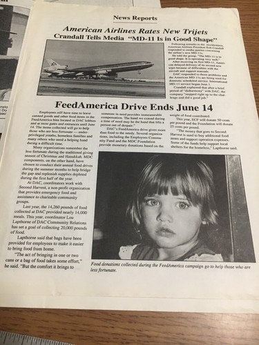 VINTAGE McDONNELL DOUGLAS CORPORATION, JET TIMES ISSUE #5,JUNE 1991, C-17 (1987) - Picture 11 of 12