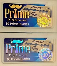 Dorco Prime Platinum Double Edge Razor Blades 2 packs 20 Blades Made in Korea