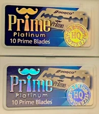   Dorco Prime Platinum Double Edge Razor Blades 2 packs  20 Blades Made in Korea
