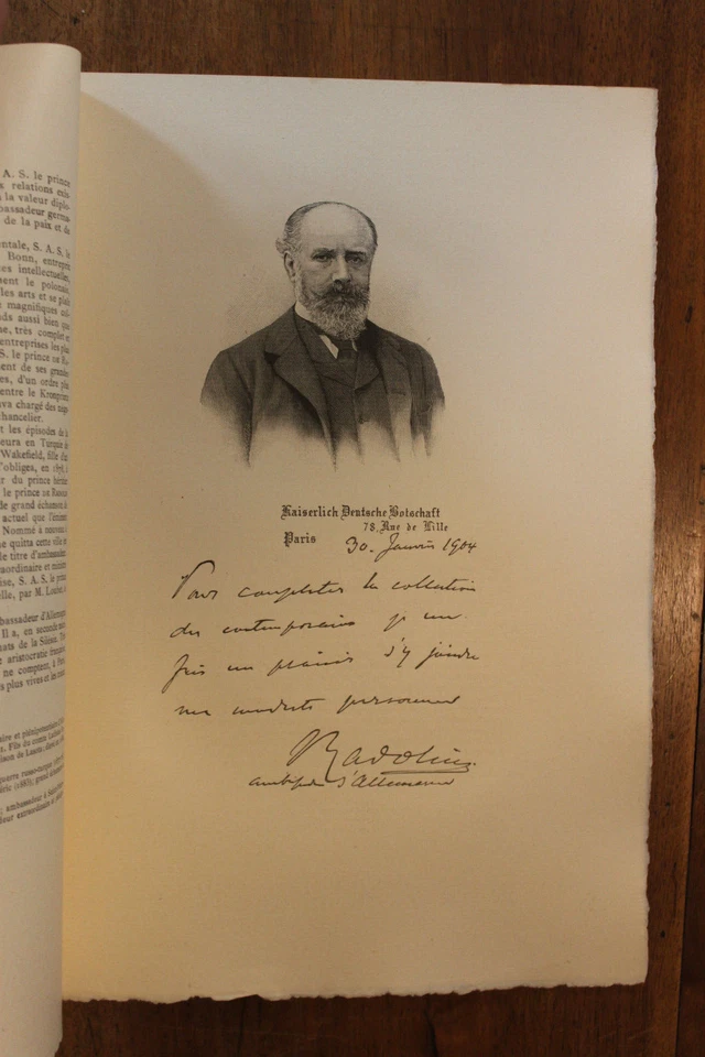 Prince de Radolin Figures Contemporaines Mariani Biographie 1904 1/150 ex. - Photo 1/2