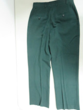 ESCADA Elements Wool Straight leg High rise Dark green Pockets Pants EU38