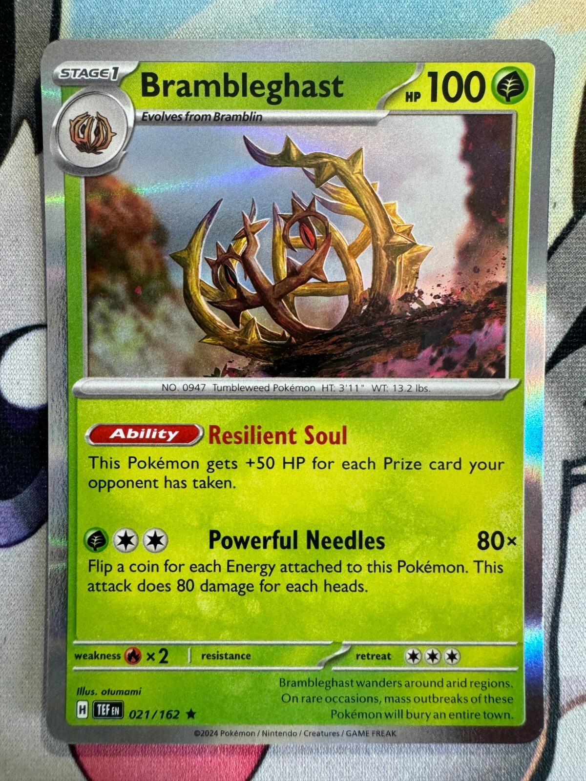 Brambleghast Holo English Pokemon TCG BKN514