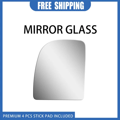 Mirror Glass For 2002-2014 Ford Econoline/E-Series Left Side Adhesive Flat #2729