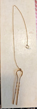 Vintage Antique Goldtone Hairpin With Chain for Eyeglasses