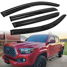 For 2016-2020 Toyota Tacoma Double Cab Side Window Visors Vent Shade Rain Guards