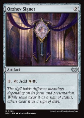MTG Commander DSK U Orzhov Signet #0249