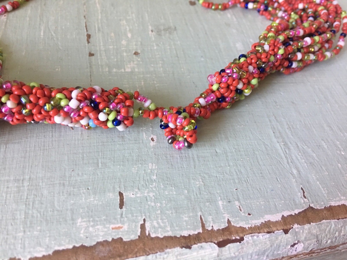 Multi Strand Seed Bead Necklace View 3