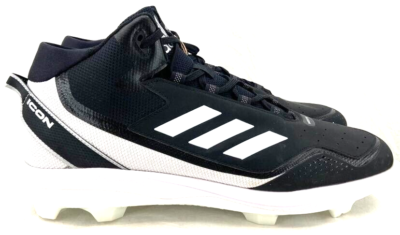 NEW ADIDAS men\'s icon 7 tpu baseball cleat in black/white Adidas Men main image 3