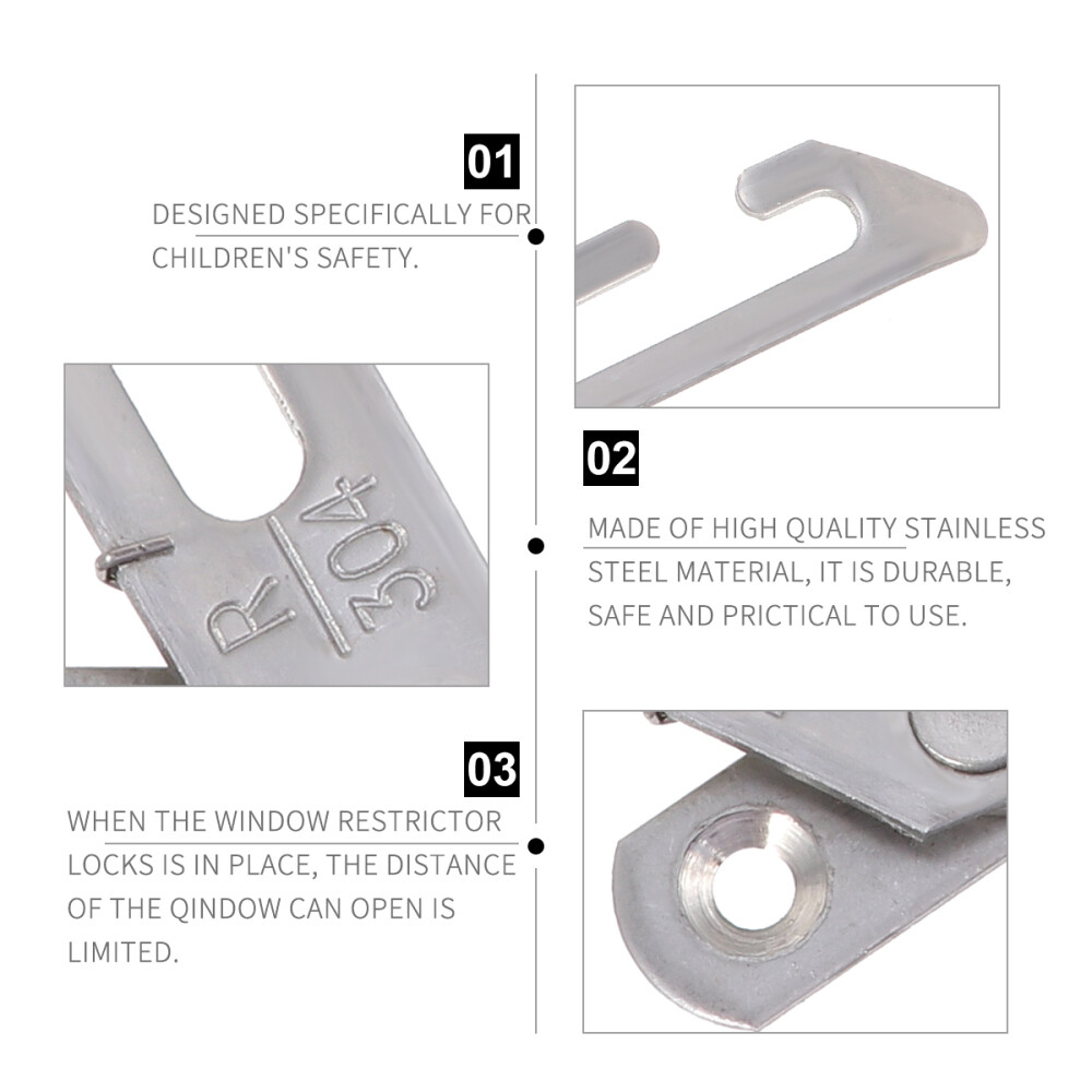 Window Safety Latch Anti-theft Protection Restrictor Locks