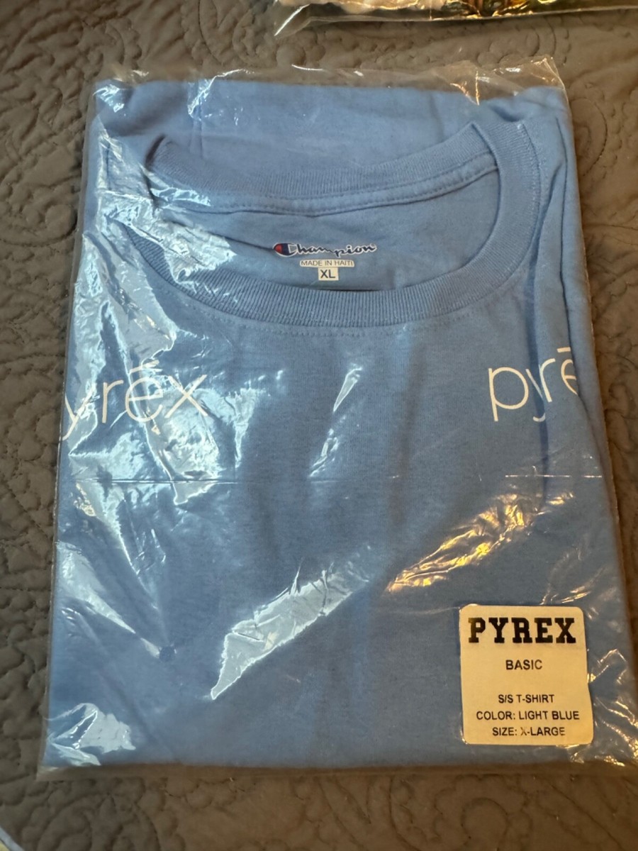 VINTAGE BRAND NEW SEALED PYREX VISION BY VIRGIL ABLOH LT BLUE T 