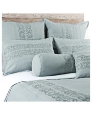 Pom Pom linen 284205 allegra seafoam sham euro