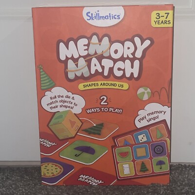 Skillmatics Memory Match Shapes Around Us 2 ways To Play New Sealed