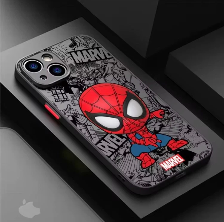 Cartoon Marvel Groot Spiderman Shockproof Armor Phone Case For iPhone 6/7/8/X/11 - Image 3 of 4