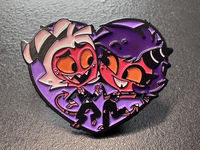 Moxxie & Millie Emaille Pin Anstecker Helluva Boss Metall Revers Brosche 3,5 cm