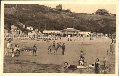 Carteret Manche Ebats sur la Plage a maree basse Collection Les belles Plages No