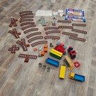 Vintage 1988 Playskool Express Train Set Lot Tested Tracks Cars Boxes CLEAN